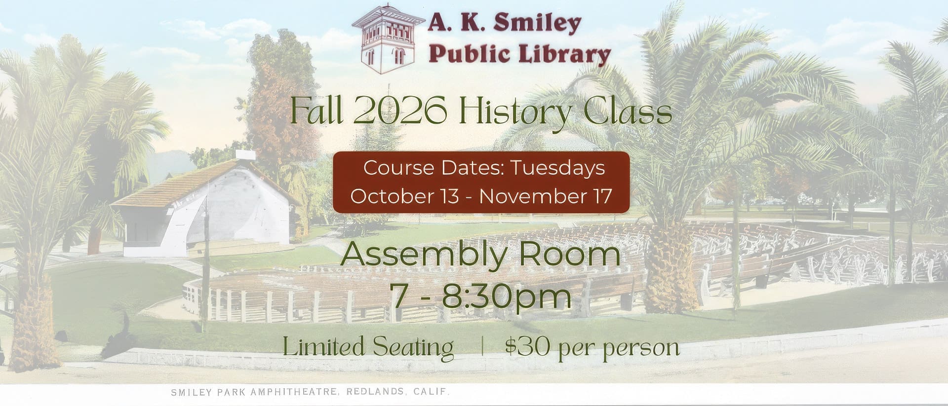Fall 2026 History Class